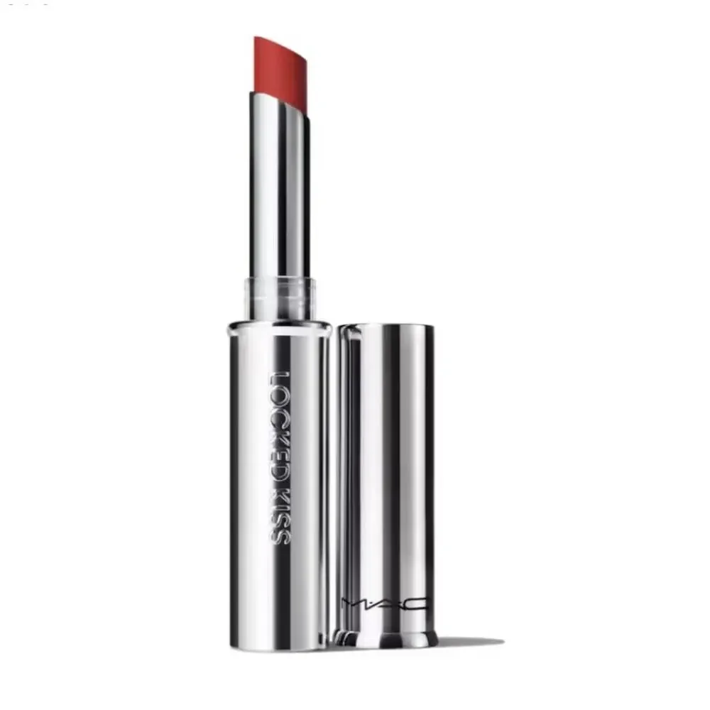 MAC Locked Kiss 24 Hour Lipstick Extra Chili Brown Red